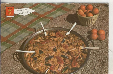 Postal: Valencia: Paella valenciana