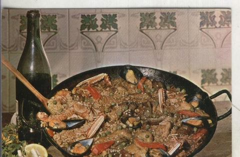 Postal: Valencia: tipica paella