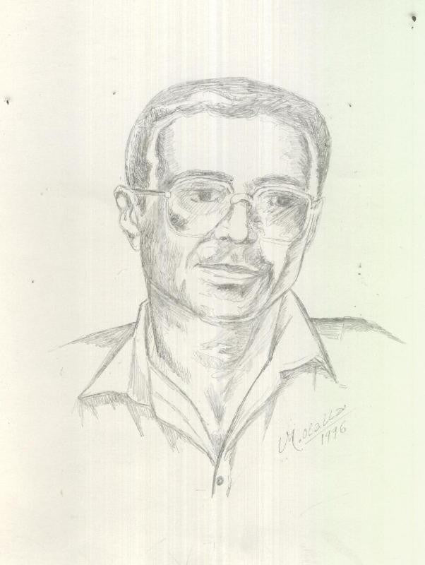 Dibujo realizado por Manuel Olalla en 1996
