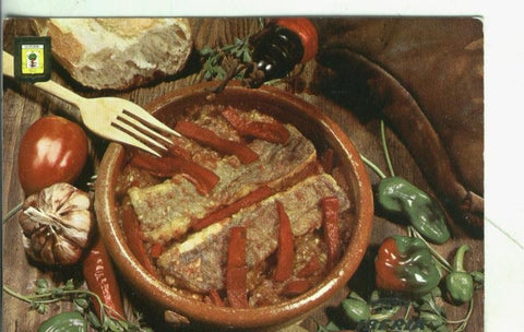 Postal: Iberia: Platos tipicos: Bacalao a la vizcaina