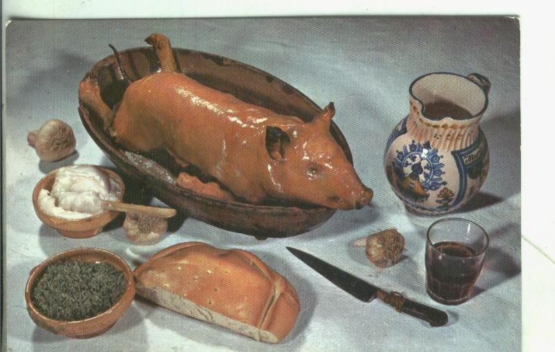 Postal: Segovia: Toston, plato tipico