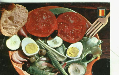 Postal: Platos tipicos: amanida variada