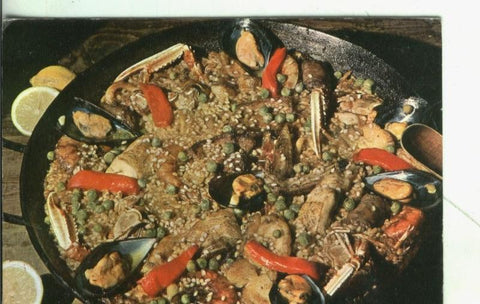 Postal: Valencia: Paella a la marinera