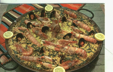 Postal: Valencia: Paella valenciana