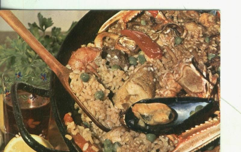 Postal: Valencia: Paella valenciana