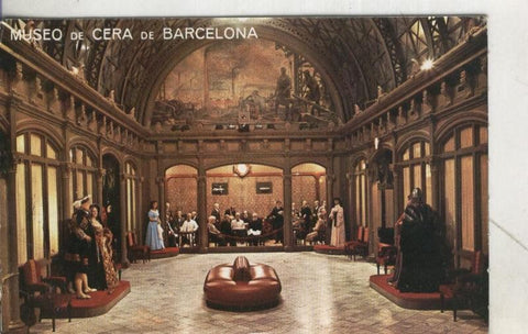 Postal 3947 : Barcelona: Museo de Cera: Patio de Cristal