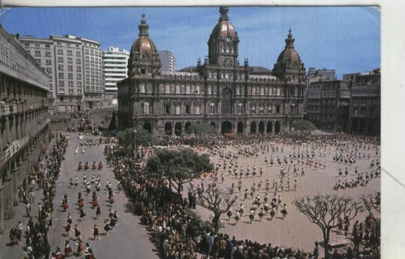 Postal 4174 : Coruña: Ayuntamiento en pza sta maria Pita