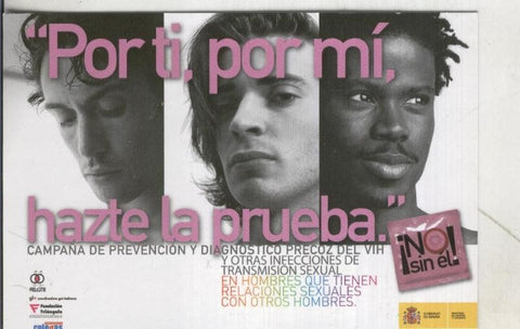 Postal 3933 : Campaña prevencion VIH: no sin el el (preservativo)