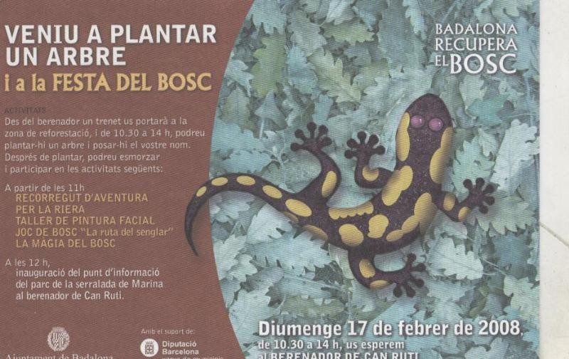 Postal 4303: Publicitaria Festa del Bosc en Badalona