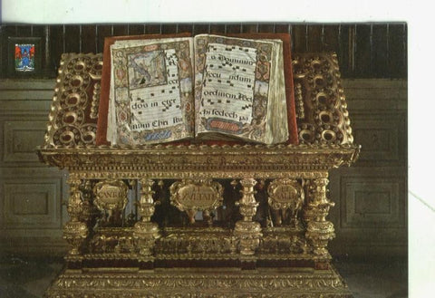 Postal 4344 : Catedral de Sevilla: Atril con libro Corales