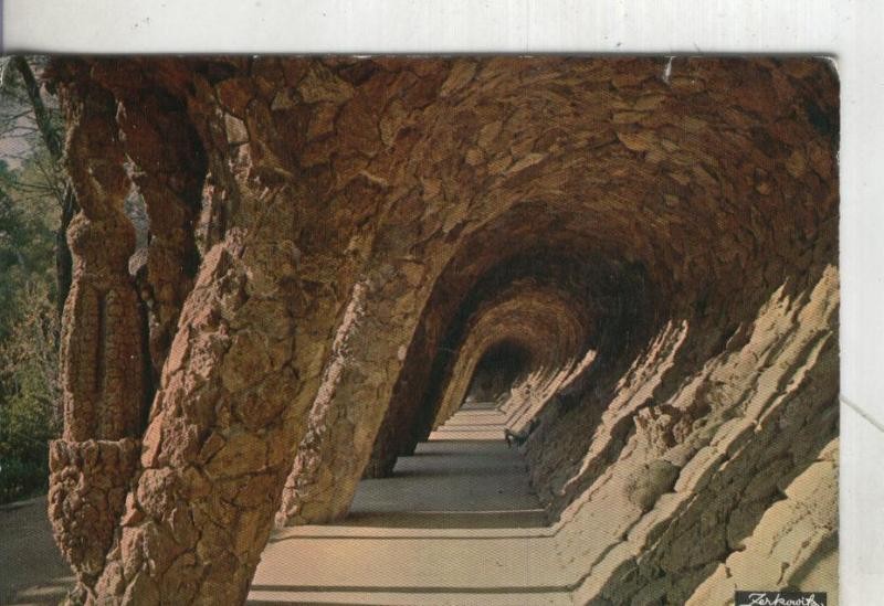 Postal 4437 : Barcelona: Parque Guell: Arcadas
