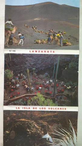 Postal 4525 : Lanzarote, acordeon con 5 modelos-Ediciones Gasteiz