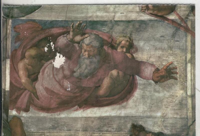 Postal 4587 : Mural de la capilla sistina en el Vaticano