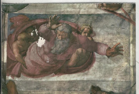 Postal 4587 : Mural de la capilla sistina en el Vaticano