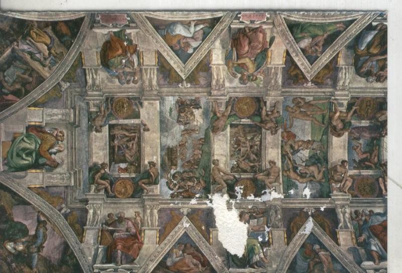 Postal 4589 : Mural capilla sistina en Vaticano
