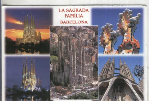 Postal 4596 : Vistas de la Sagrada Familia en Barcelona
