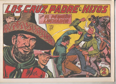 El Pequeño Luchador facsimil numero 189: Los Cruz, padre e hijos