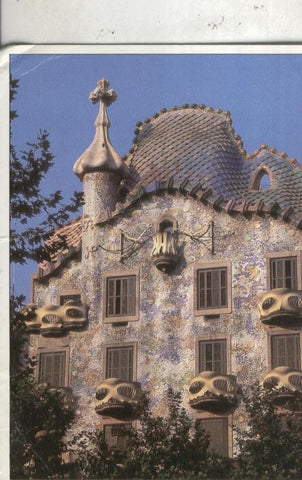 Postal 4644 : Casa Batllo de Gaudi en Barcelona