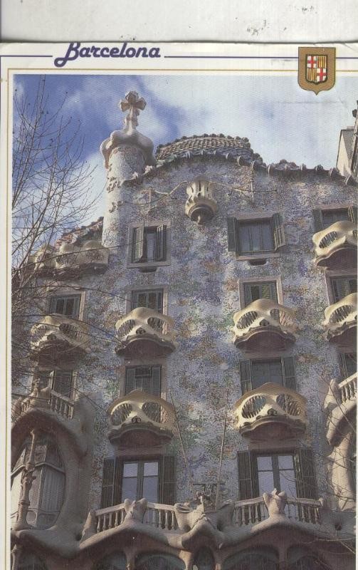 Postal 4646 : Casa Batllo de Gaudi en Varcelona