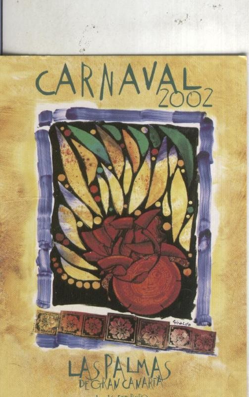 Postal 4668 : Publicitaria Carnaval 2002 de las Palmas Gran Canaria