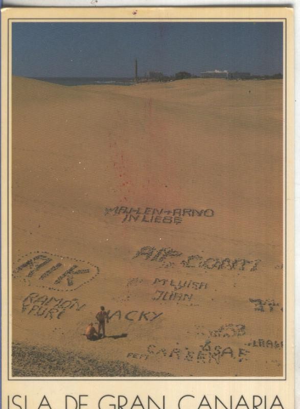 Postal 4738 : Recuerdo de Maspalomas en Gran Canaria