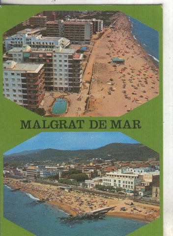 Postal 4748 : Vista aerea de Malgrat de Mar-Barcelona