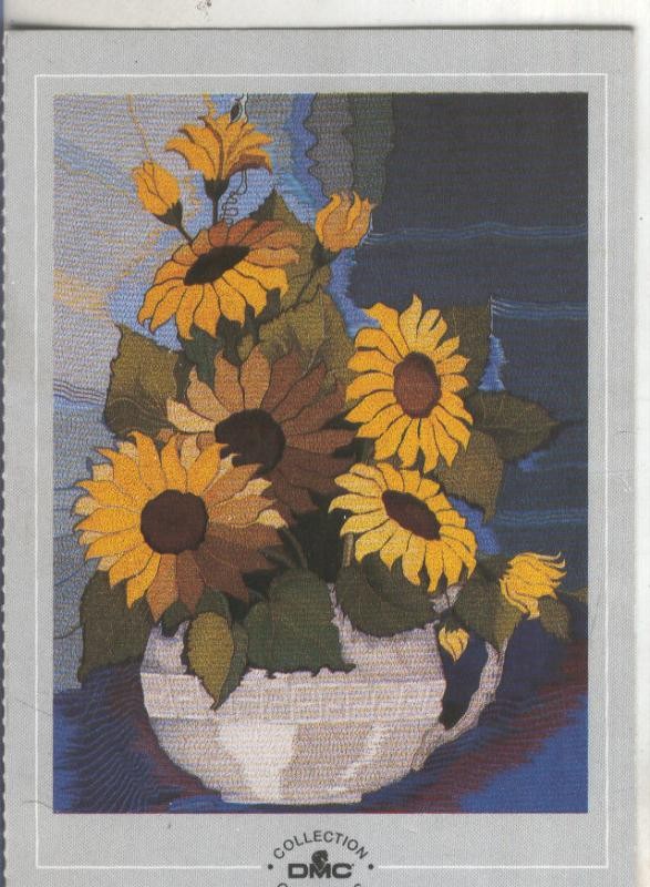 Postal 4764 : Caroline Roussel: Peintre Brodeur: le vase blanc