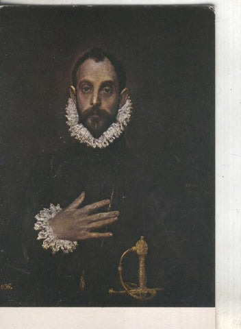 Postal 4843 : El caballero de la mano al pecho del Greco