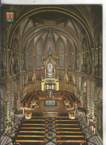 Postal 4853 : Interior de la basilica de Montserrat