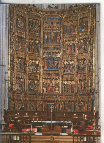 Postal 4859 : Retablo del altar mayor de la catedral de Oviedo