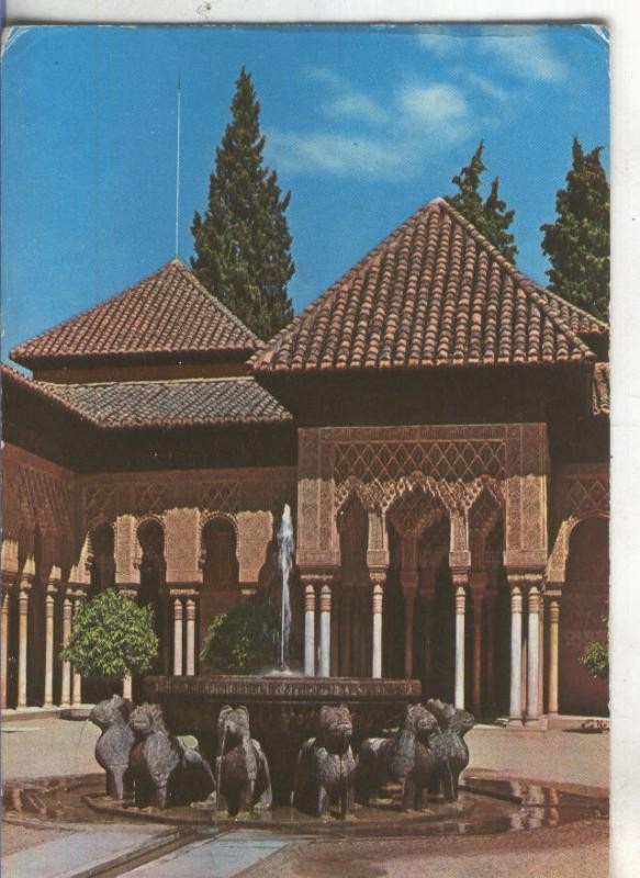 Postal 4877 : Patio de los Leones en la Alhambra de Granada