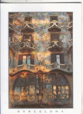 Postal 4882 : Casa Batllo de Gaudi en Barcelona