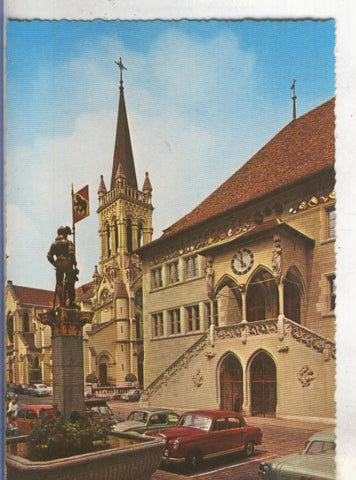 Postal 4926: Palacio Municipal y Fontana Venner en Berne