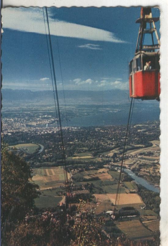 Postal 4947 : Geneve depuis la telepherique du Saleve