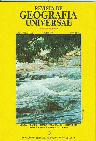 Revista de Geografia Universal volumen 2  numero 1.julio 1977: Sierra Tarahumara