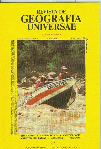 Revista de Geografia Universal volumen 4  numero 1.julio 1978. Religiones