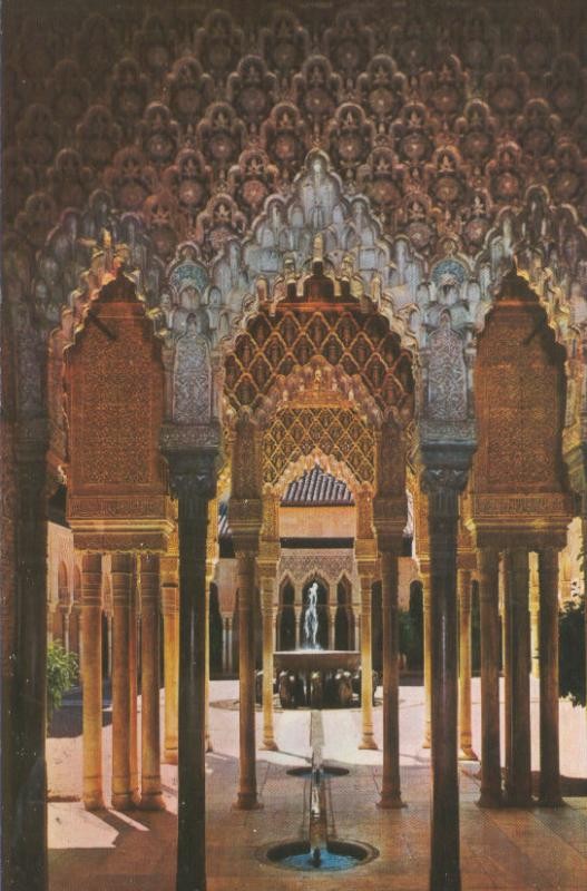 Postal 4984 : Patio de los Leones de la Alhambra de Granada