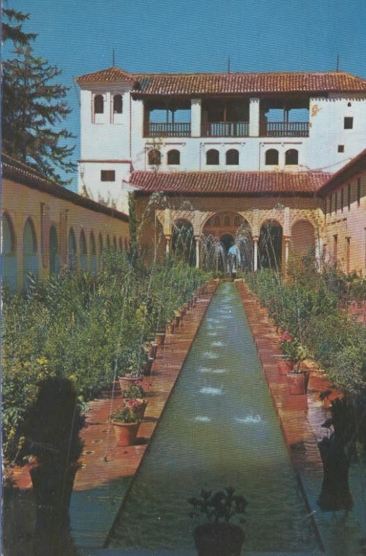 Postal 4992 : Patio de la acequia del generalife de Granada