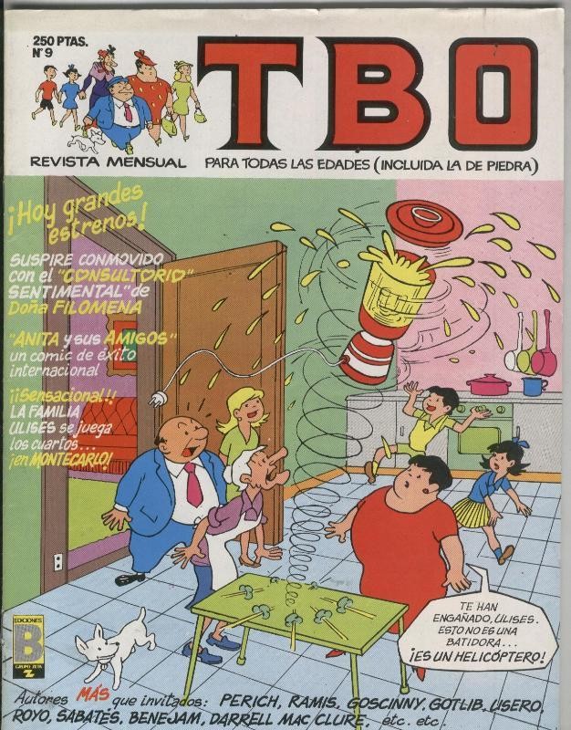 TBO de Ediciones B numero 009. portada de Benejam (familia Ulises)