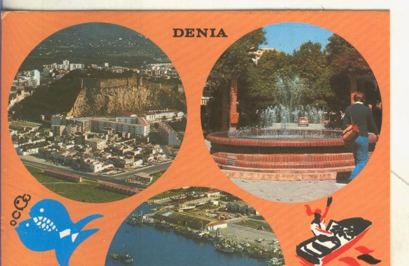 Postal 5021 : Vistas varias de Denia en Alicante