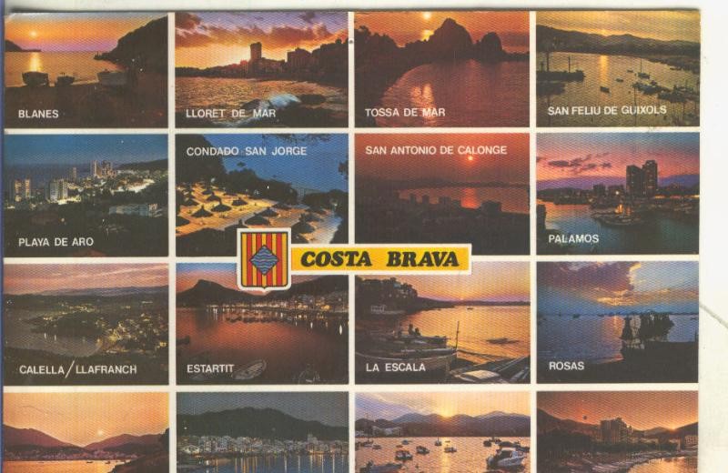 Postal 5022 : Vistas varias de poblaciones de la Costa Brava