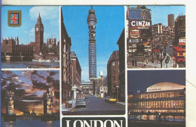 Postal 5074 : Vistas varias de London-Inglaterra