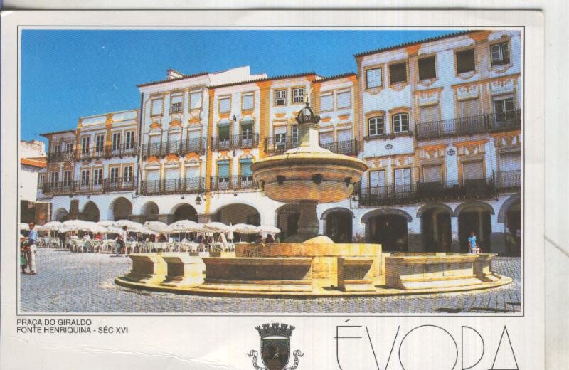 Postal 5085 : Praça do Giraldo de Evora en Portugal