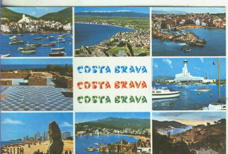 Postal 5194 : Vistas varias de la costa brava