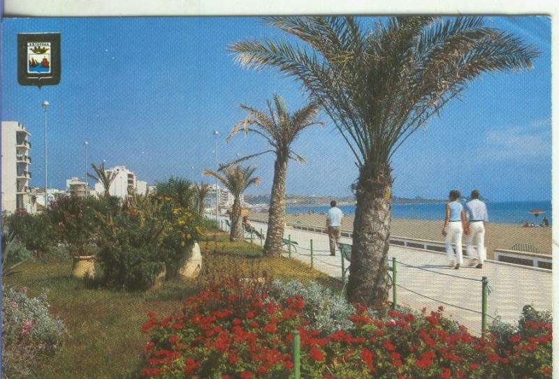 Postal 5215 : Jardines del paseo maritimo de Estepona (malaga)