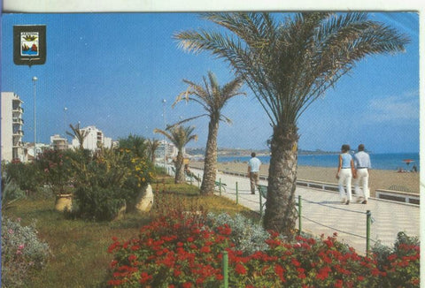 Postal 5215 : Jardines del paseo maritimo de Estepona (malaga)