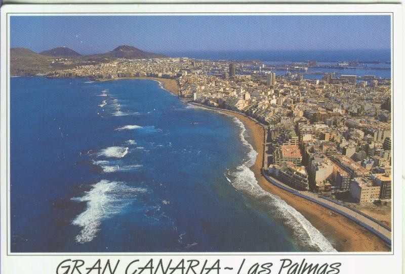 Postal 5238 : Playa de las canteras en las palmas gran canaria
