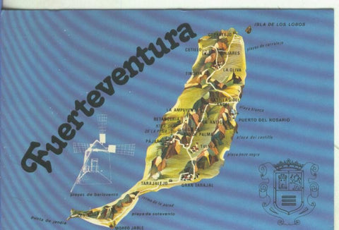 Postal 5242 : Plano de la isla de Fuerteventura