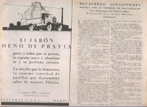Blanco y Negro: Botafuego, novela por la Condesa de Baillehache