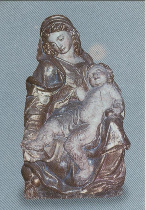 Postal Virgenes 253 : Virgen con el niño, Becerril de Campos